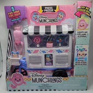 Disney Munchlings Candy Cart Playset - Pink, Blue, and White And Lithg Up